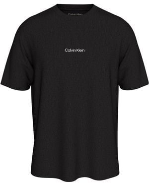Calvin Klein Crew-Neck Short-Sleeve T-Shirt - Black