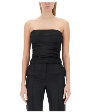 Moschino Draped Top - Black