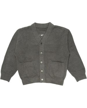 Mastermind Japan Long-Sleeved Knitted Cardigan - Gray
