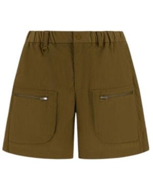 Herno Laminar Zip-Pocket Cargo Bermuda Shorts - Green