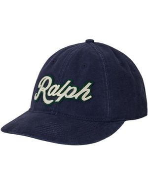 Polo Ralph Lauren Logo Baseball Hat - Blue