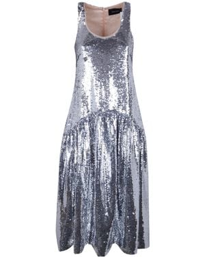 Simone Rocha Sequin-Embellished Midi Dress - Blue