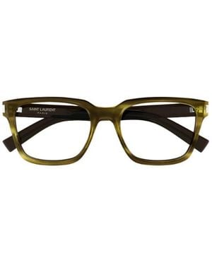 Saint Laurent Eyewear Square Frame Glasses - White