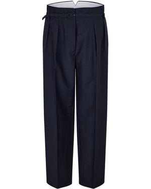 Prada High-Waisted Pleated - Blue
