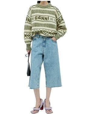 Ganni Wool Pullover - Blue