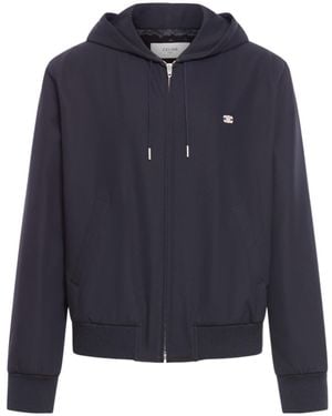 Celine Triomphe Blouson Jacket With Hood - Blue