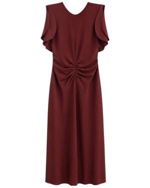 Victoria Beckham Bela Gathered Midi Dress