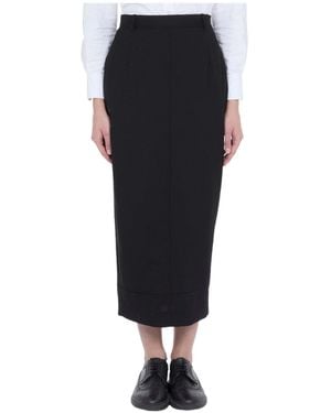 Thom Browne Belt Loop Midi Skirt - Black