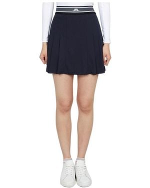 J.Lindeberg Pleated Midi Skirt - Blue