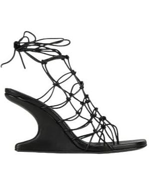Rick Owens Strappy High Heels Sandals - Black
