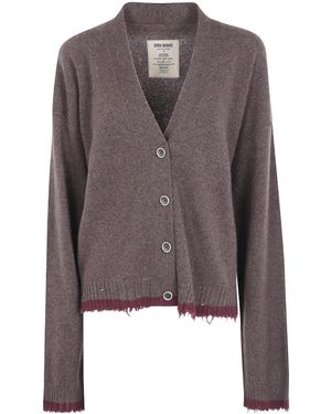 Uma Wang Long-Sleeve Knit Cardigan - Brown