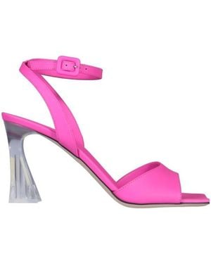 Giuseppe Zanotti Square Toe Buckled Sandals - Pink