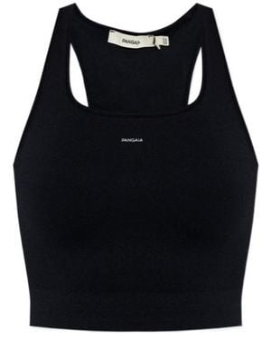 PANGAIA Racer-Back Compression Tank Top - Black