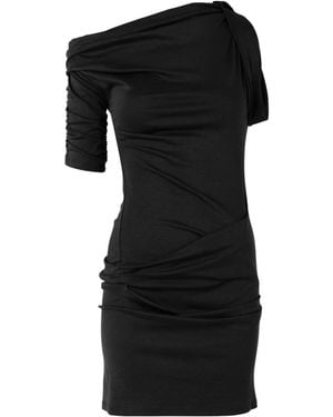 Jacquemus The Drapeado Mini Dress - Black