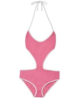 Miu Miu Technical Knit Swimsuit - Pink