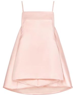 Givenchy Satin Layered A-Line Dress - Pink