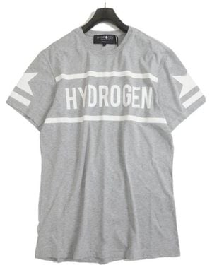 Hydrogen T-Shirt With Round Neck And Short Sleeves - Gray