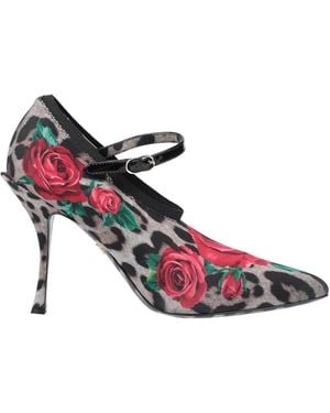 Dolce & Gabbana Leopard Print Mary Jane High Heels - Pink
