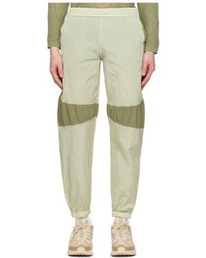 RANRA Patchwork Design Sweatpants - Green