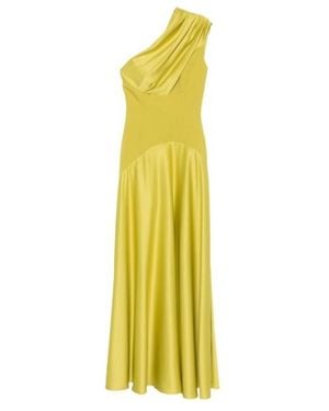 Solace London Gabriela One-Shoulder Maxi Dress - Yellow