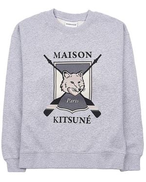 Maison Kitsuné Long Sleeve Sweatshirt - Grey