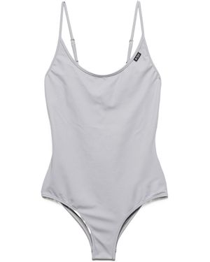 Prada One-Piece Jersey Swimsuit - Gray