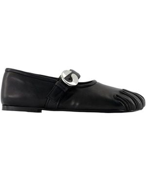 Coperni Elastic Flat Shoes - Black