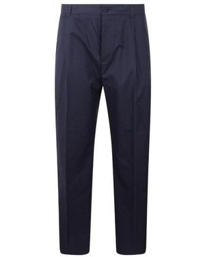 Dior Homme High Waist Straight Leg Pants - Blue
