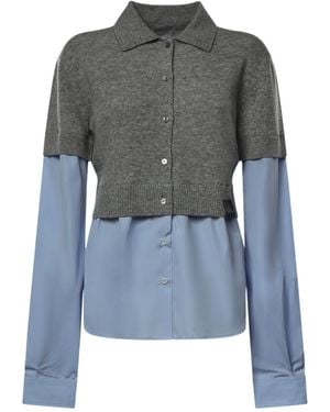 Stella McCartney Layered-Effect Cardigan - Grey