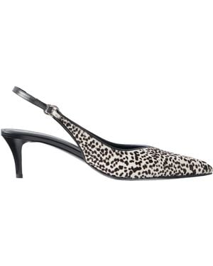 Isabel Marant Polyn Calf Hair Slingback Pumps - White