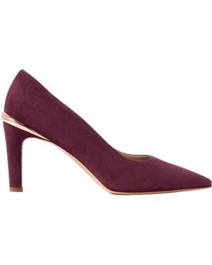 Gabriela Hearst Edwina Suede Court Shoes - Purple