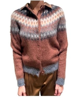 Max Mara Long-Sleeve Cardigan - Red