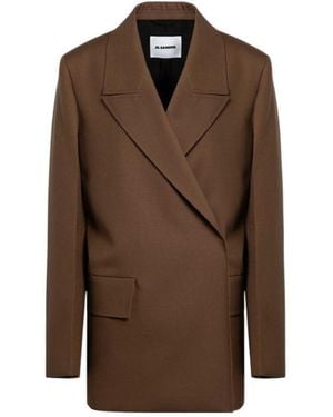 Jil Sander Wool Blazer - Brown