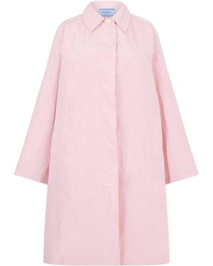 Prada Minimalist Trench Coat - Pink