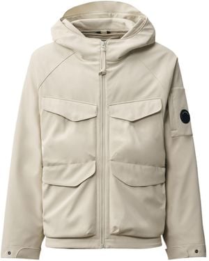 C.P. Company Hooded Lens-Detail Jacket - Gray