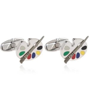 Paul Smith Palette Motif Cufflinks - White