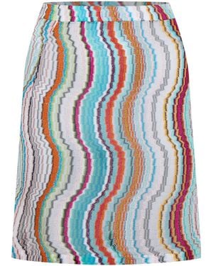 Missoni Colorful Printed Midi Skirt - Blue