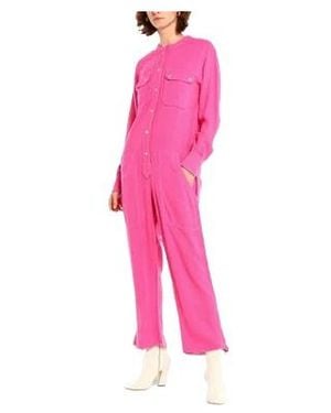 Isabel Marant Solid Color Plus Size Shirt Jumpsuit - Pink