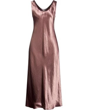 Max Mara Sleeveless Satin Dress - Purple