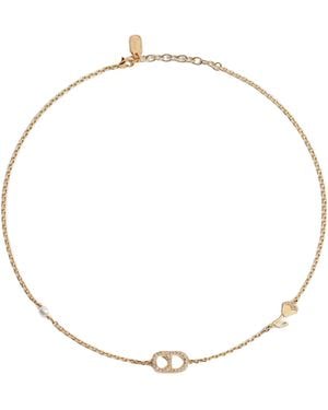 Dior Cd Lily Necklace - Metallic
