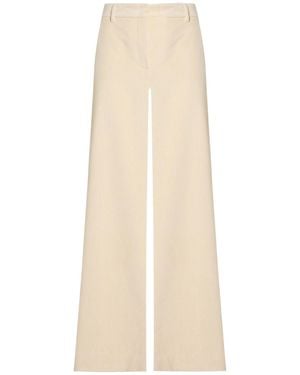 Weekend by Maxmara Corduroy Wide-Leg Pants - Natural