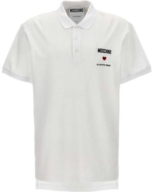 Moschino Short-Sleeved Polo Shirt - White
