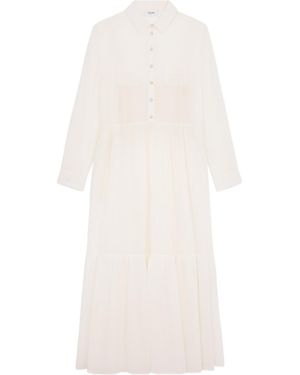 Celine Long Shirt Dress - White
