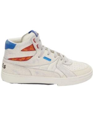 Palm Angels Vintage College Lace-Up Sneakers - White