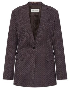 Dries Van Noten V-Neck Cardigan - Purple
