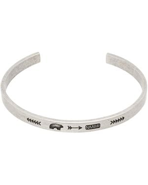 NUMBERING Open Bracelet - White