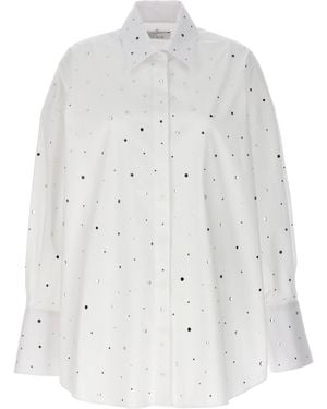 GIUSEPPE DI MORABITO Long Sleeved Embellished Shirt - White