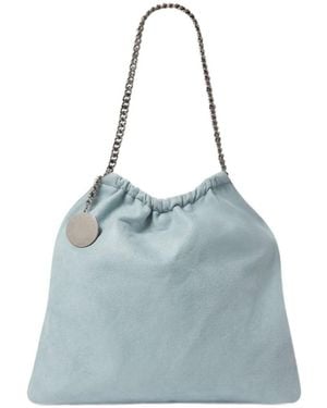 Stella McCartney Falabella Chain-Link Shoulder Bag - Blue