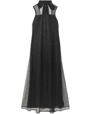 STAUD Albee Tie-Up Dress - Black