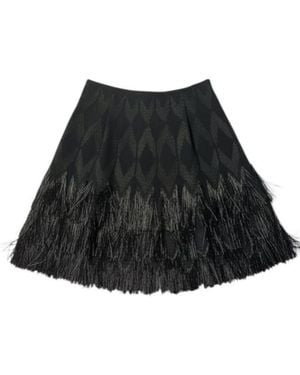 Alaïa Fringe Skirt - Black